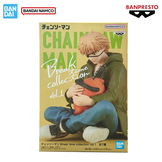 Bandai Genuine Chainsaw Man Banpresto Break Time Denji + Pochita Figure