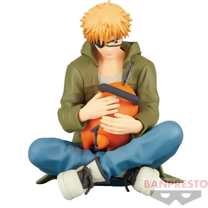Bandai Genuine Chainsaw Man Banpresto Break Time Denji + Pochita Figure