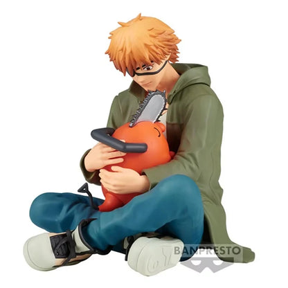 Bandai Genuine Chainsaw Man Banpresto Break Time Denji + Pochita Figure